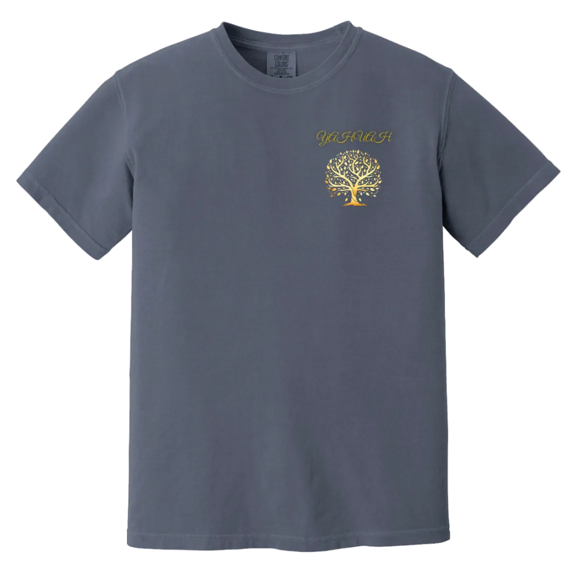 Yahuah-Tree of Life 01 Men's Designer Heavyweight Garment Dyed T-shirt (7 colors)