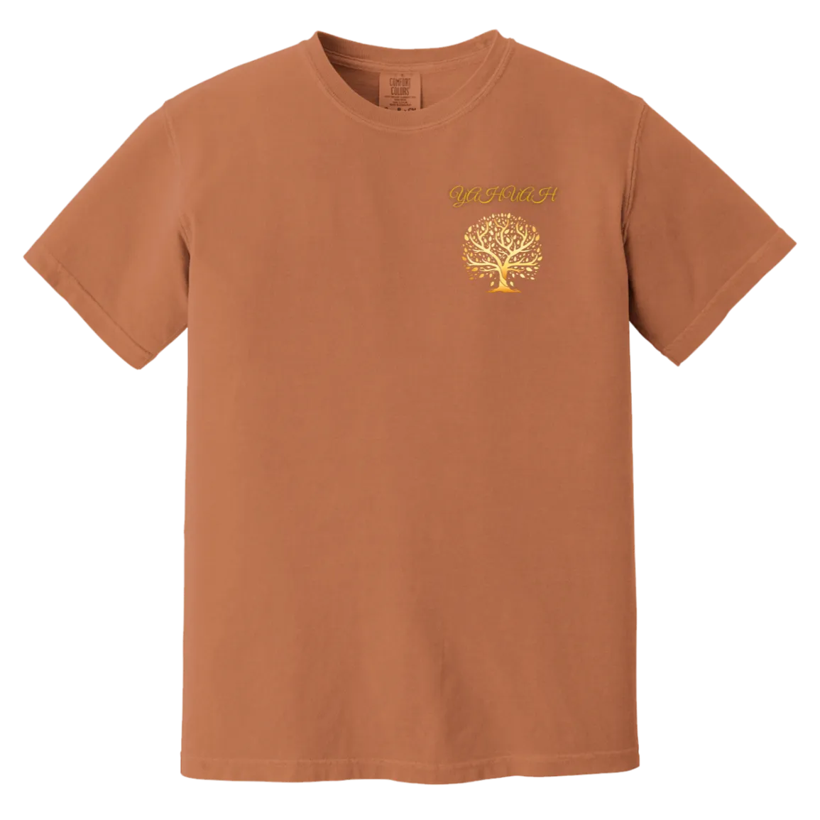 Yahuah-Tree of Life 01 Men's Designer Heavyweight Garment Dyed T-shirt (7 colors)